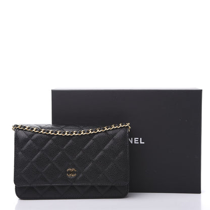 Chanel Caviar Quilted Wallet On Chain WOC Black 11 of 11