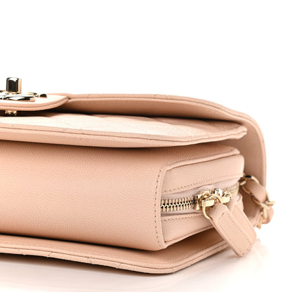 Chanel Caviar Quilted Large Like A Wallet Flap Light Beige 10 of 10
