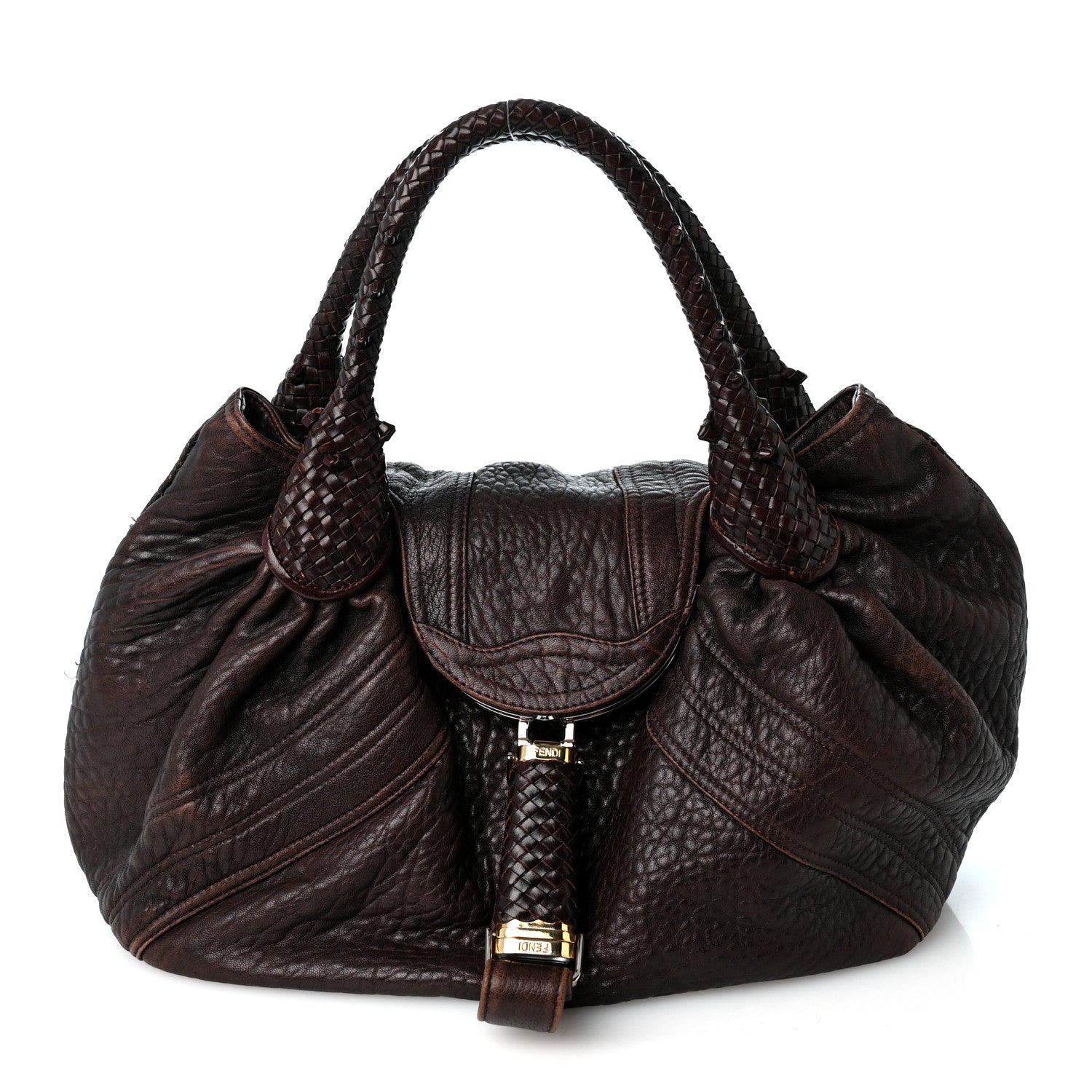 Fendi Nappa Nuvolata Spy Cognac 1 of 11