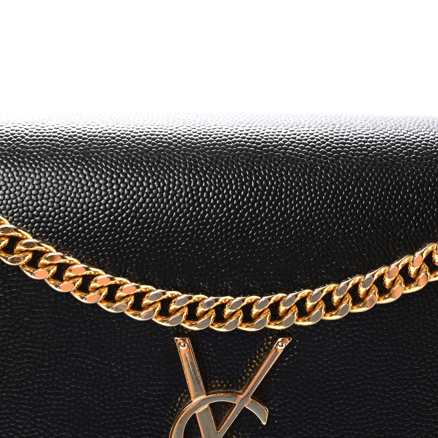 Grain De Poudre Medium Classic Monogram Kate Satchel Black