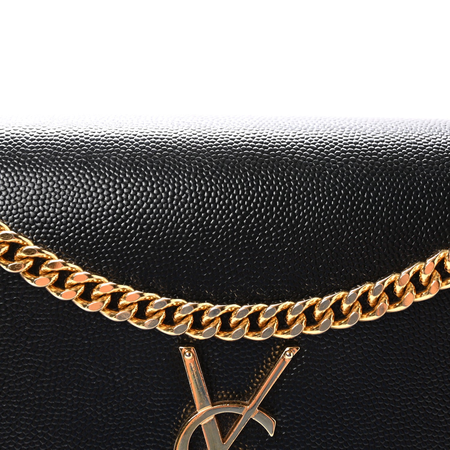 Saint Laurent Grain De Poudre Medium Classic Monogram Kate Satchel Black 7 of 9