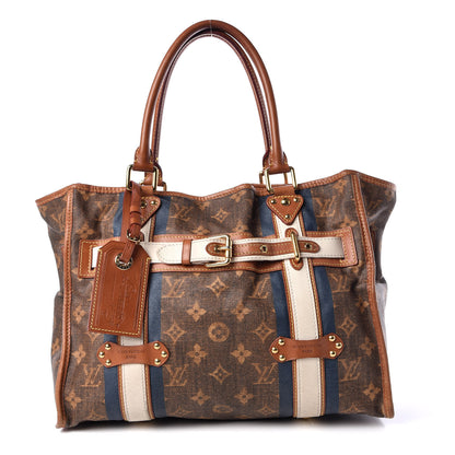 Louis Vuitton Monogram Rayures Tisse Sac GM Blue 1 of 30