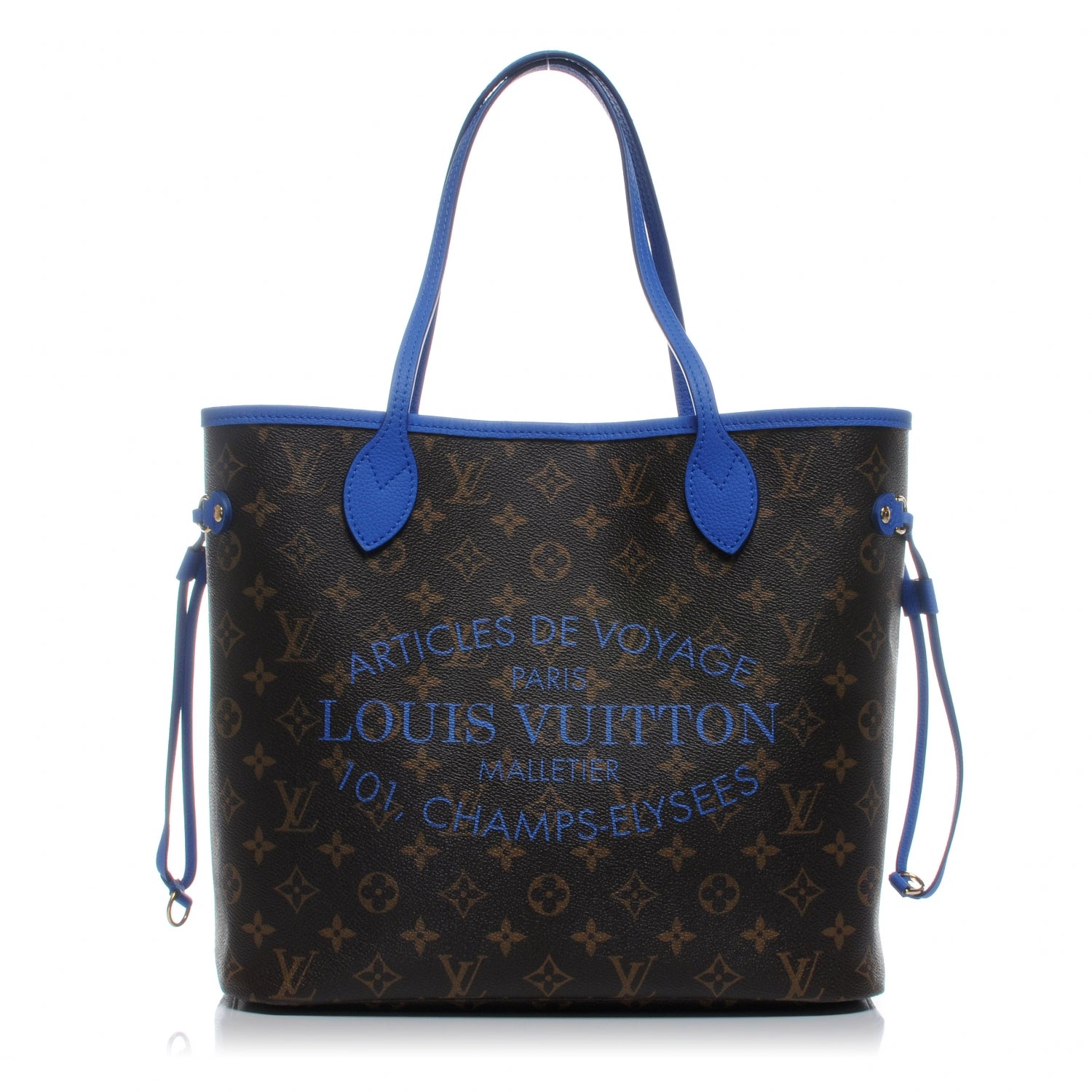 Louis Vuitton Monogram Articles de Voyage Ikat Neverfull MM Grand Blue 1 of 8