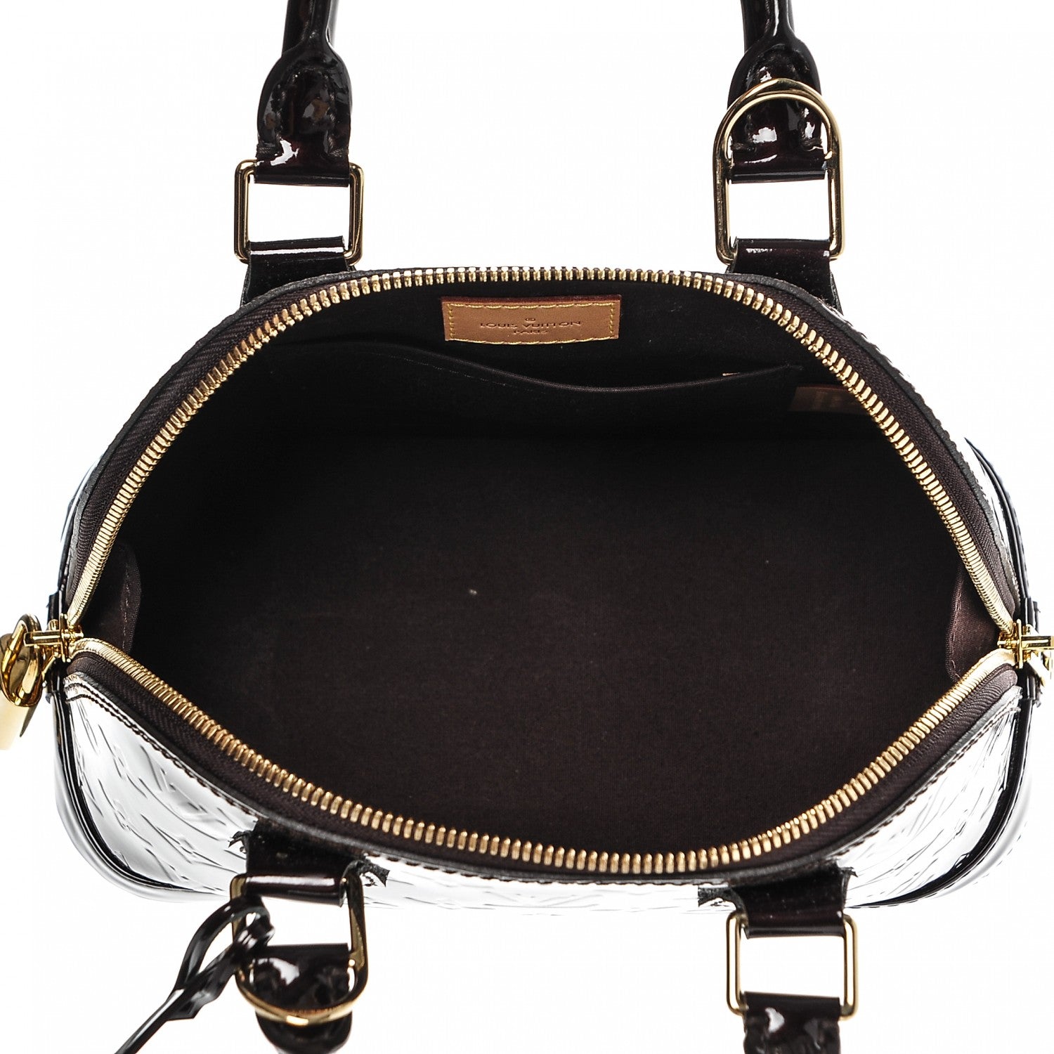 Louis Vuitton Vernis Alma BB Amarante 5 of 7