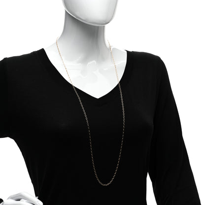 Tiffany 18K Rose Gold Oval Link Chain Necklace 36" 2 of 4