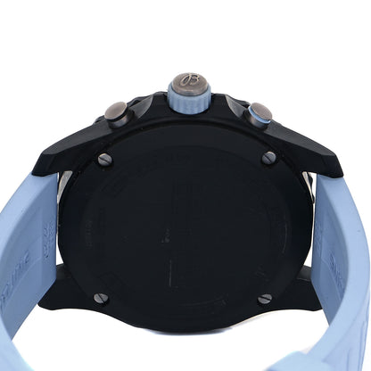 Breitling Black Polymer Rubber 44mm Endurance Pro Quartz Watch Light Blue X82310 4 of 5