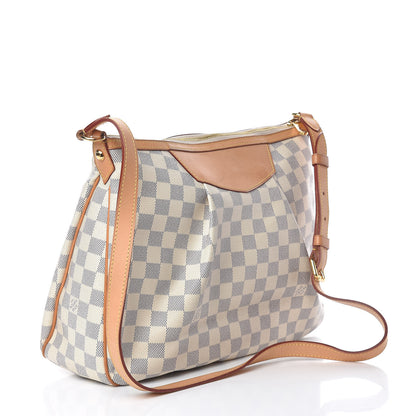 Louis Vuitton Damier Azur Siracusa MM 3 of 15
