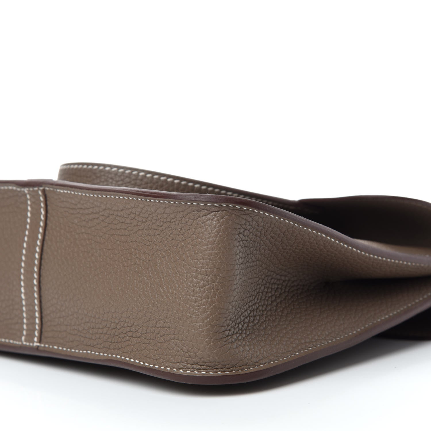 Hermes Taurillon Clemence Halzan 25 Etoupe 8 of 11