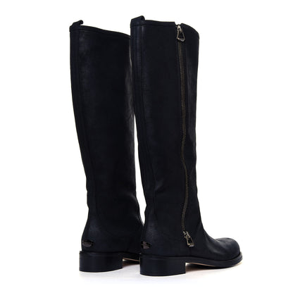 Jimmy Choo Suede Doreen Tall Boots 37.5 Black 3 of 6