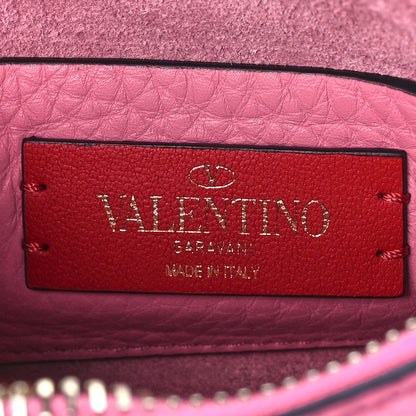 Valentino Garavani Pebbled Calfskin Small Rockstud Flip Lock Shoulder Bag Dawn Pink 6 of 11