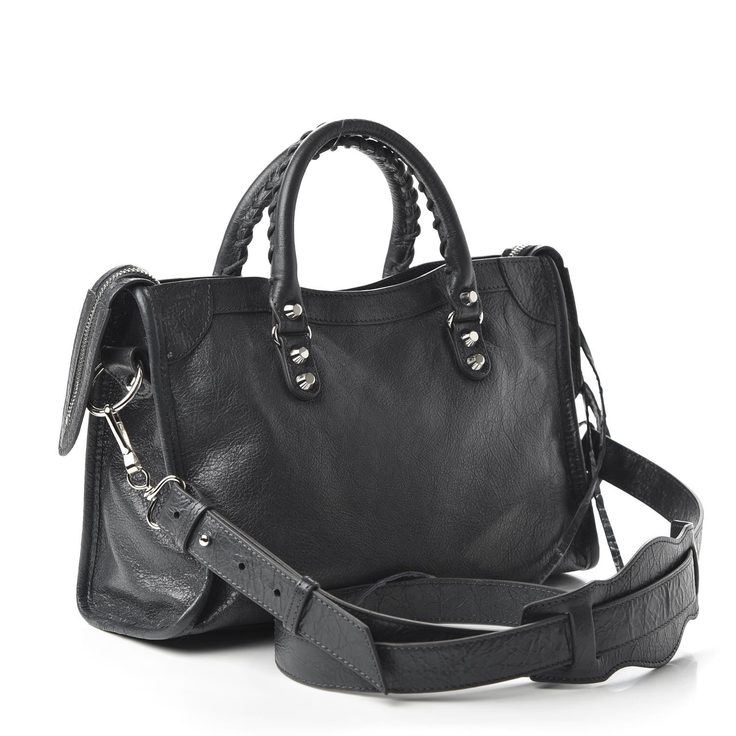 Balenciaga Agneau Classic Silver Hardware S City Gris Fossile 3 of 9