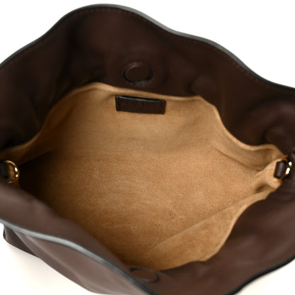 Loewe Nappa Flamenco Knot Clutch Chocolate 5 of 10