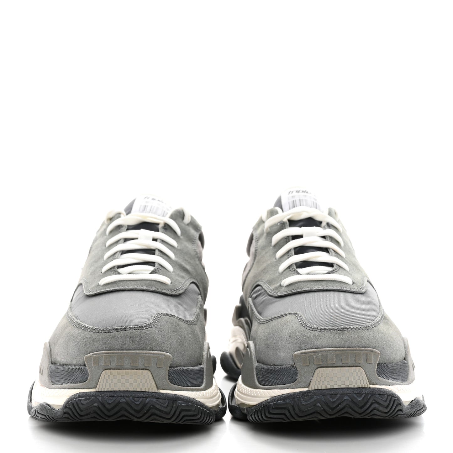 Fabric Mesh Mens Triple S Sneakers 44 Grey