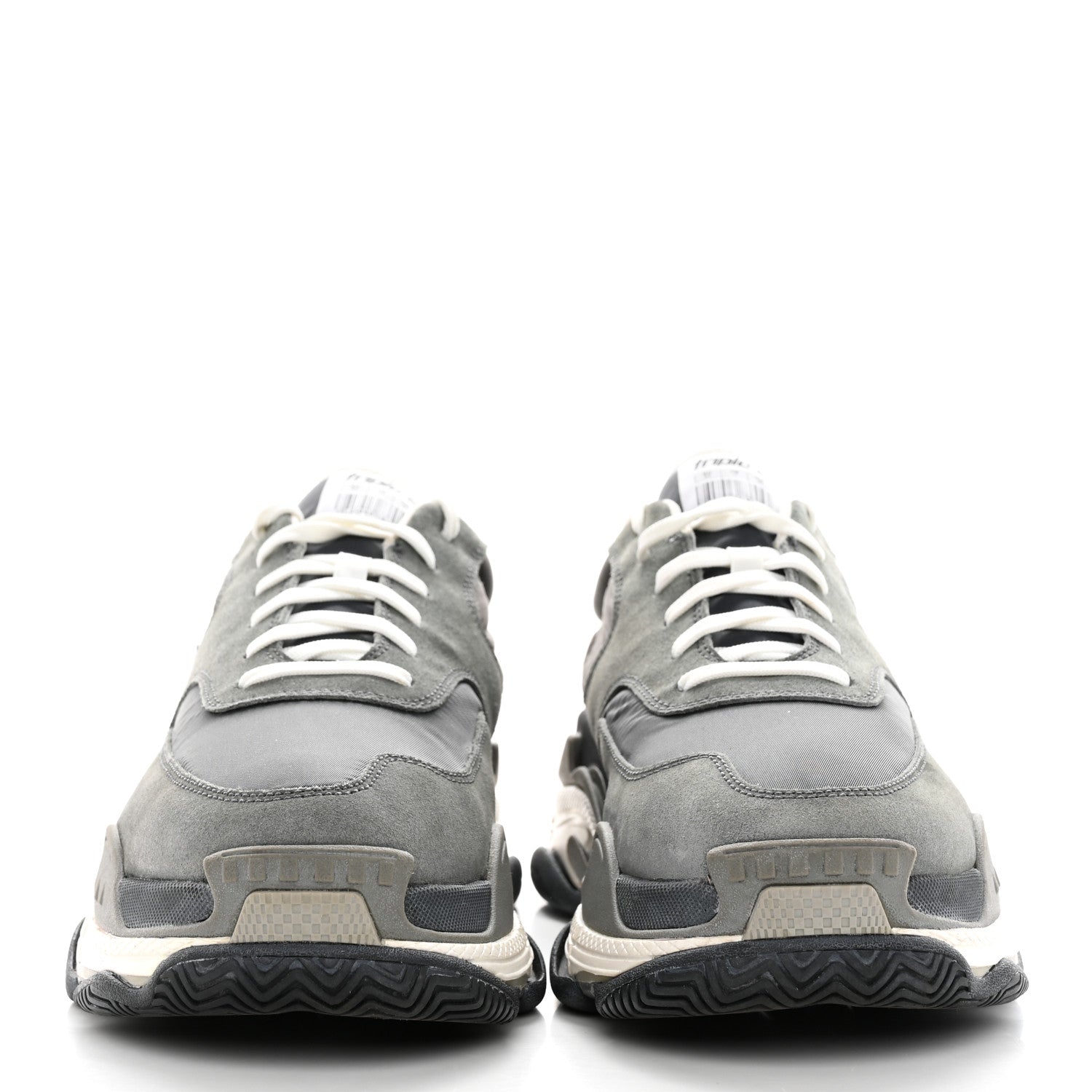Balenciaga Fabric Mesh Mens Triple S Sneakers 44 Grey 2 of 16