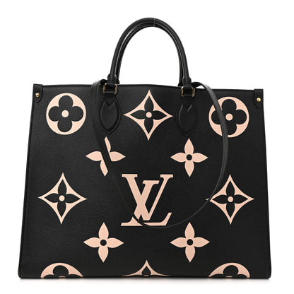 Louis Vuitton Empreinte Monogram Giant Onthego GM Black Beige 1 of 9