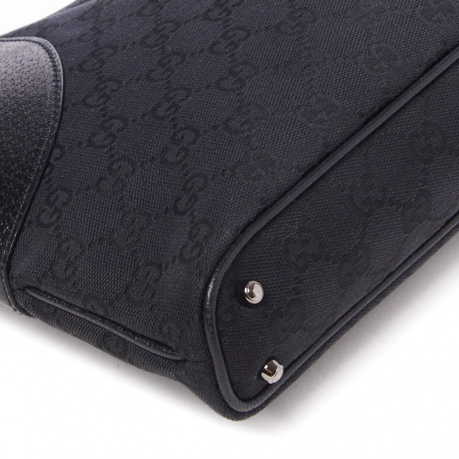 Gucci Monogram Shoulder Bag Black 6 of 7