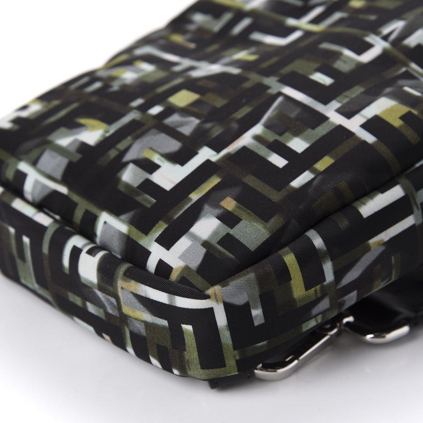 Nylon CamouFF Sling Bag Black Multicolor