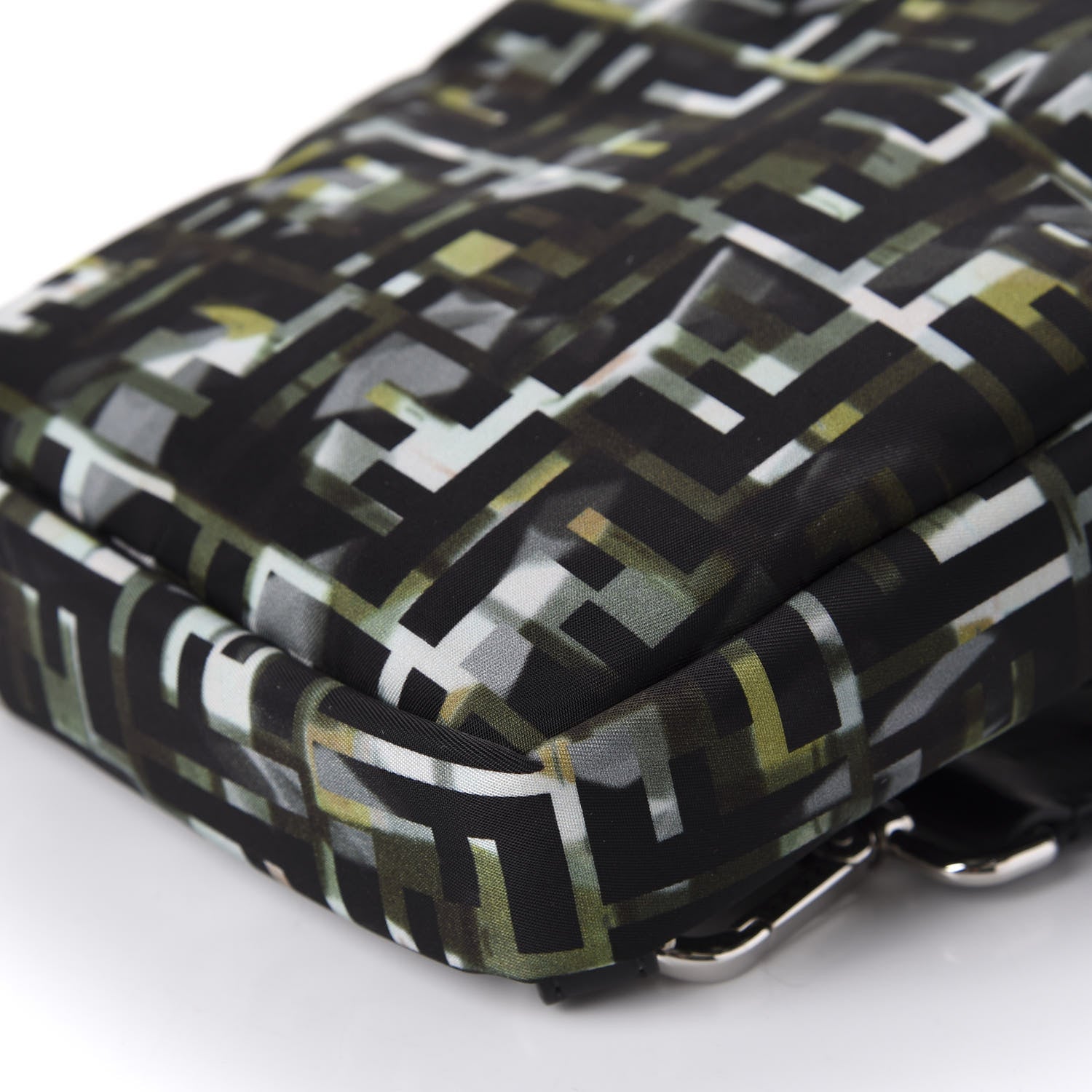 Fendi Nylon CamouFF Sling Bag Black Multicolor 6 of 8