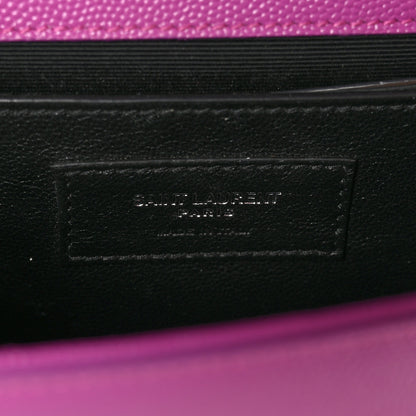 Saint Laurent Grain De Poudre Small Classic Monogram Kate Satchel Light Fuchsia 6 of 9
