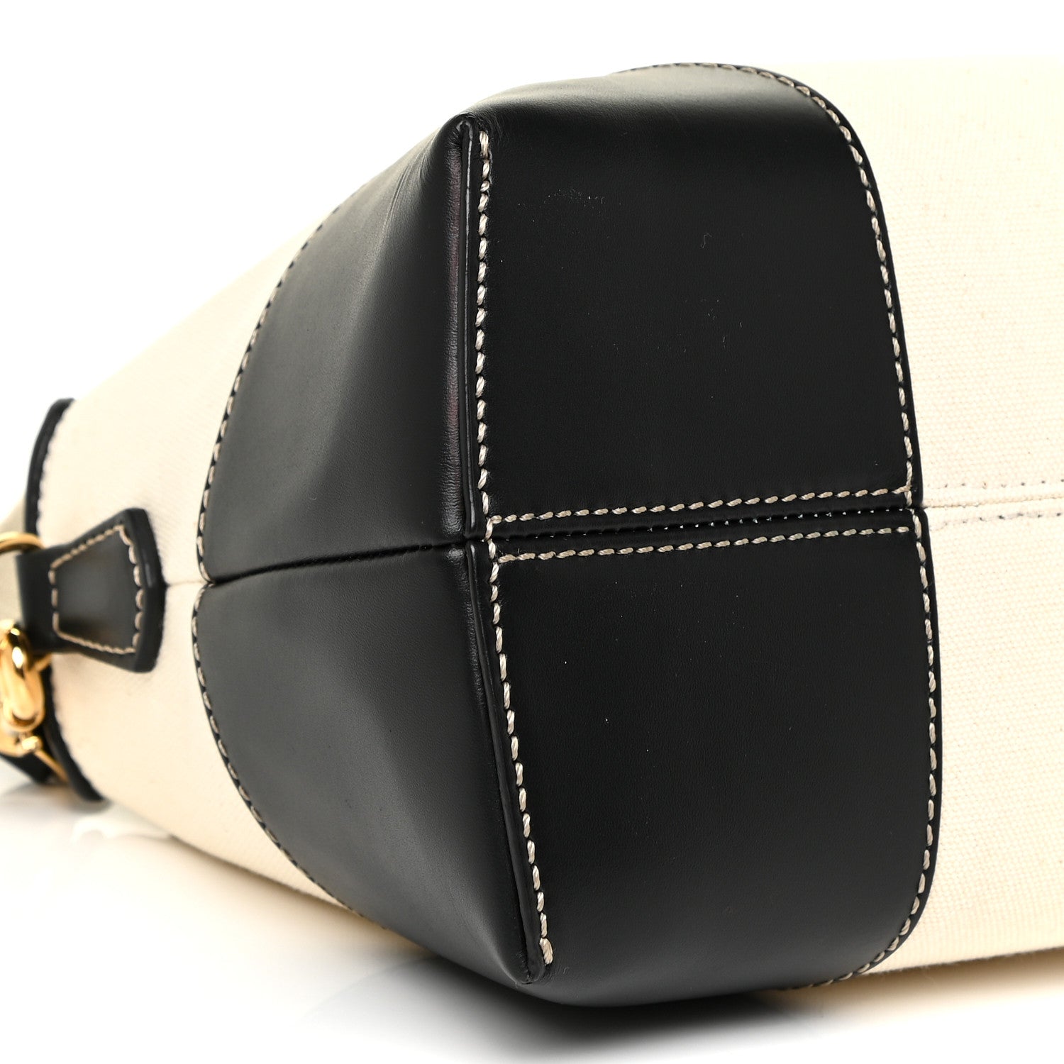 Fendi Canvas Vitello King Logo Embroidered Medium By The Way Boston Bag Grezzo Black 9 of 10