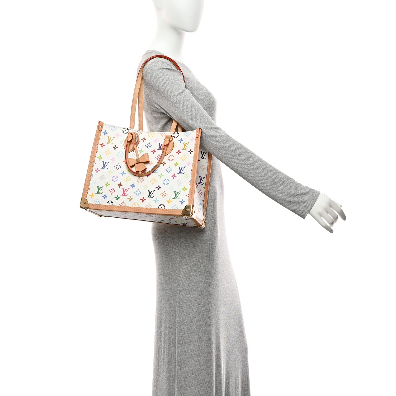 Louis Vuitton LV X TM Monogram Multicolor Onthego MM White 2 of 9