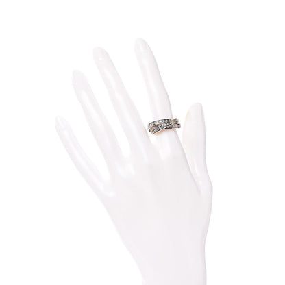 Cartier 18K Pink Yellow White Gold Diamond Trinity Ring 51 5.75 2 of 6
