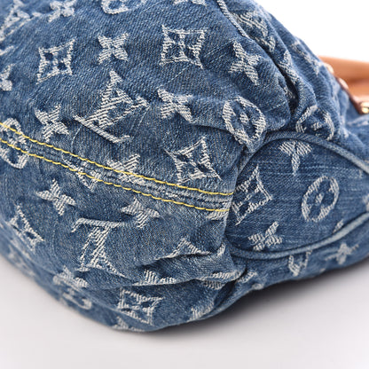 Louis Vuitton Monogram Denim Pleaty Blue 10 of 11