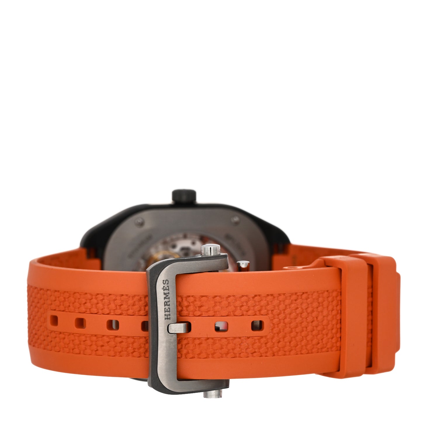 DLC Coated Titanium Rubber 39mm H08 Automatic Watch Orange