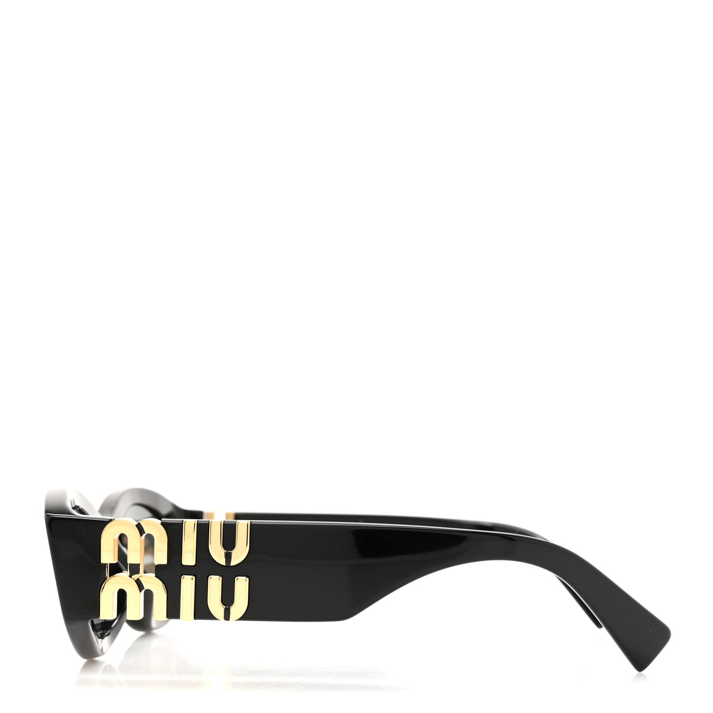 Acetate Oval Glimpse Sunglasses SMU11W Black