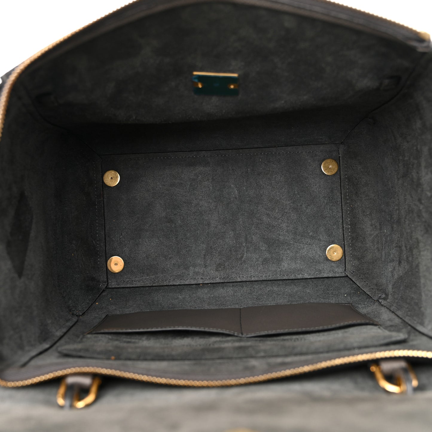 Grained Calfskin Mini Belt Bag Grey