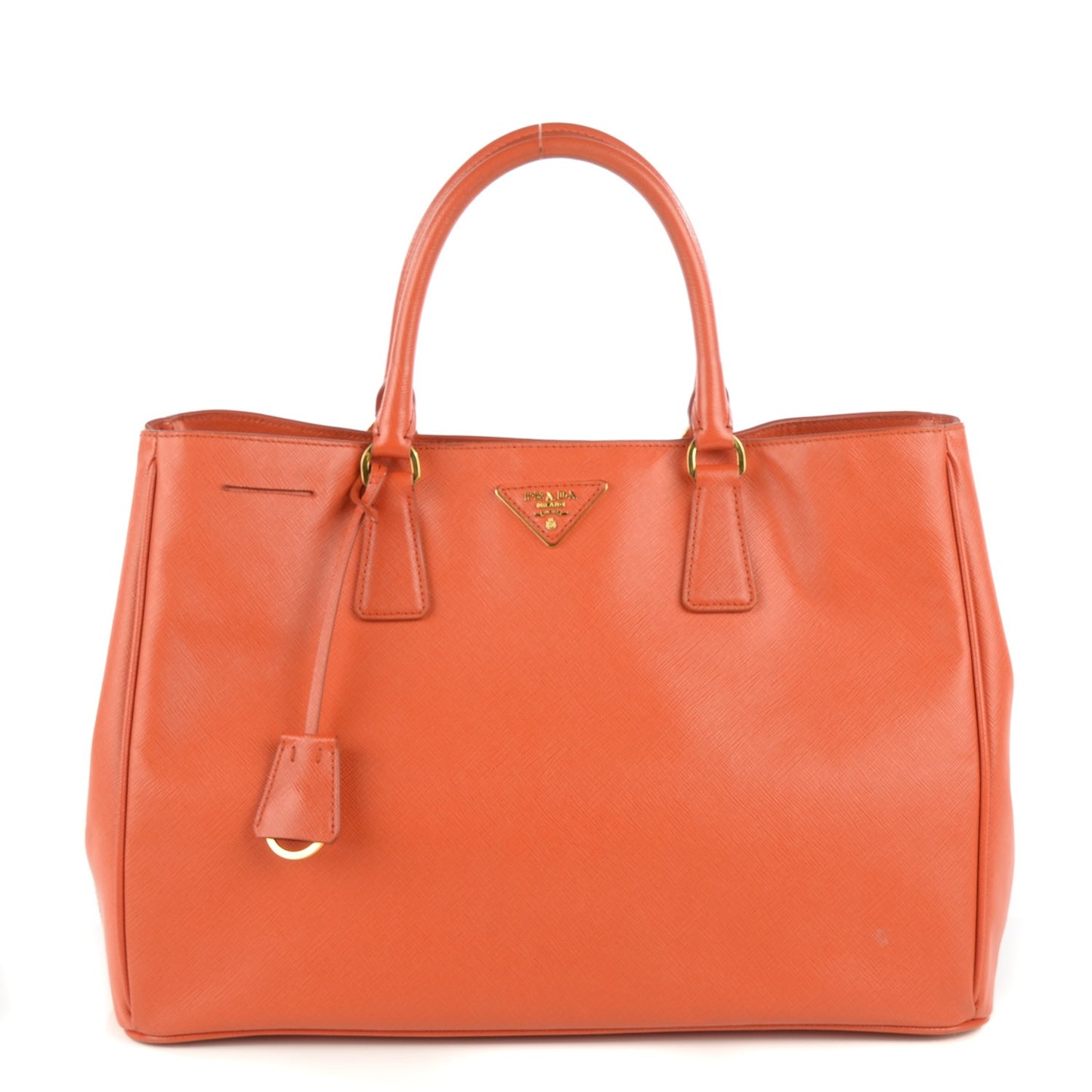 Saffiano Lux Large Tote Papaya