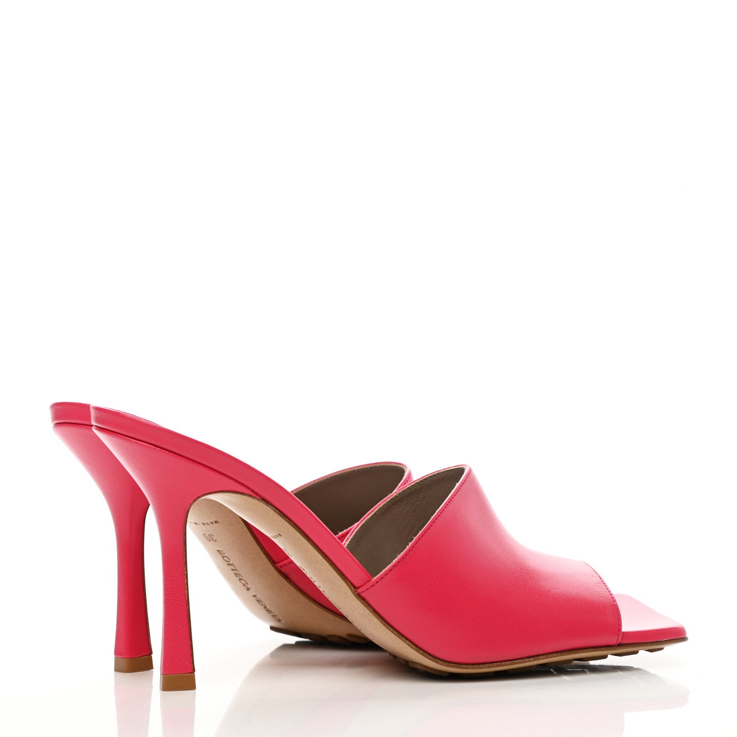 Bottega Veneta Lambskin Stretch Mule Sandals 39 Lollipop 4 of 8