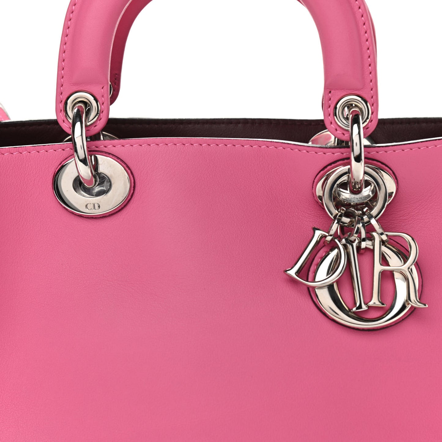 Smooth Calfskin Mini Diorissimo Tote Pink