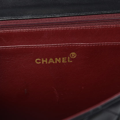 Chanel Lambskin Quilted XL Jumbo Single Flap Black 6 of 19