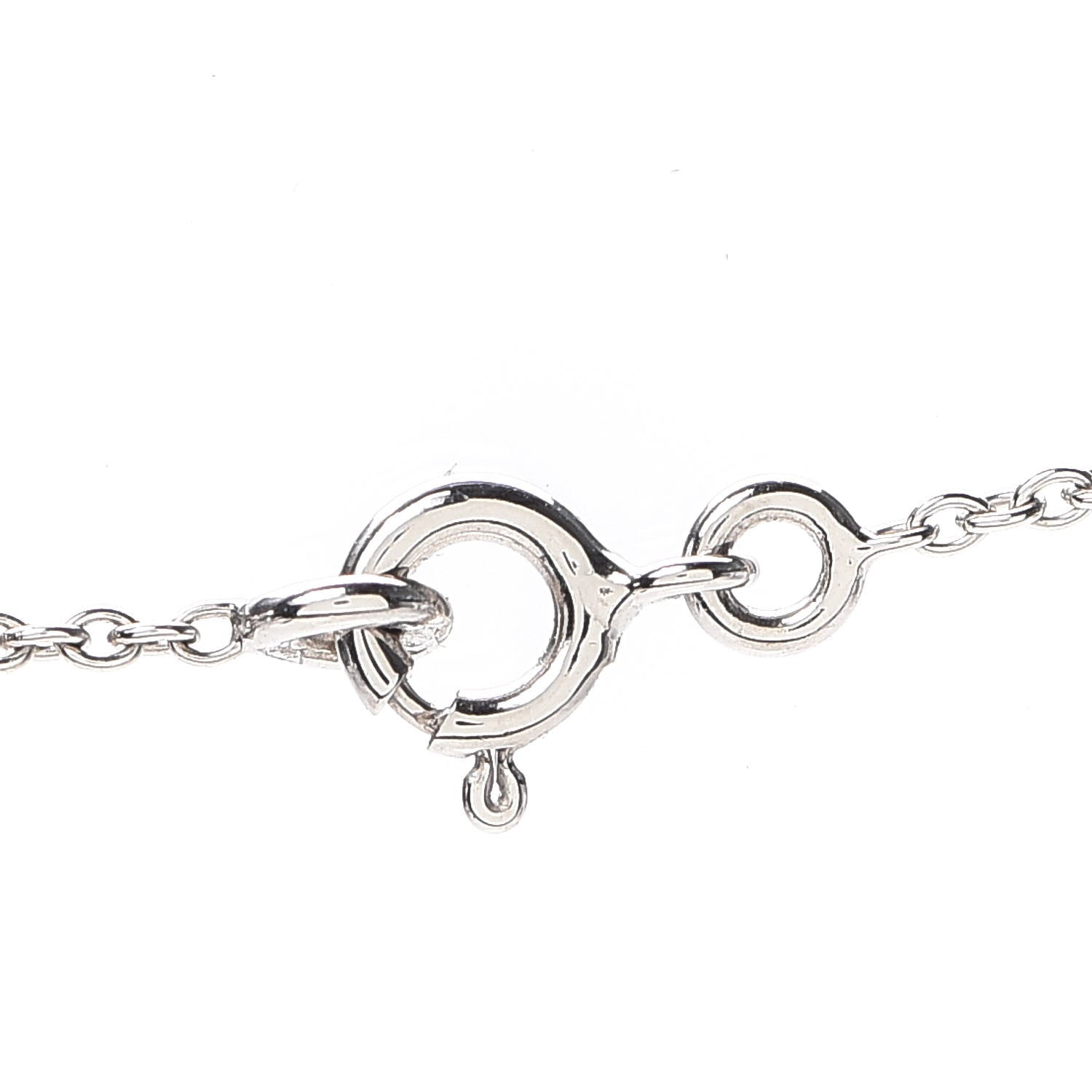Hermes 18K White Gold Diamond PM Chaine d'Ancre Enchainee Necklace 4 of 6