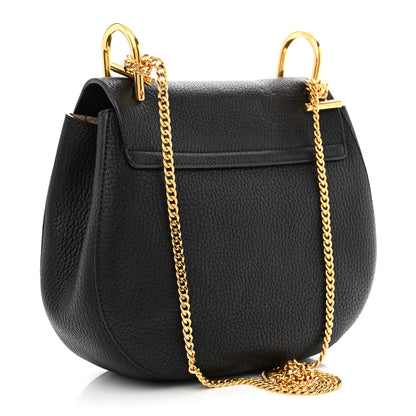 Chloe Grained Lambskin Drew Shoulder Bag Black 3 of 13