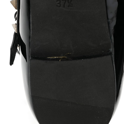 Valentino Garavani Calfskin Nappa Rockstud Ankle Strap 65mm Pumps 37.5 Black 6 of 8