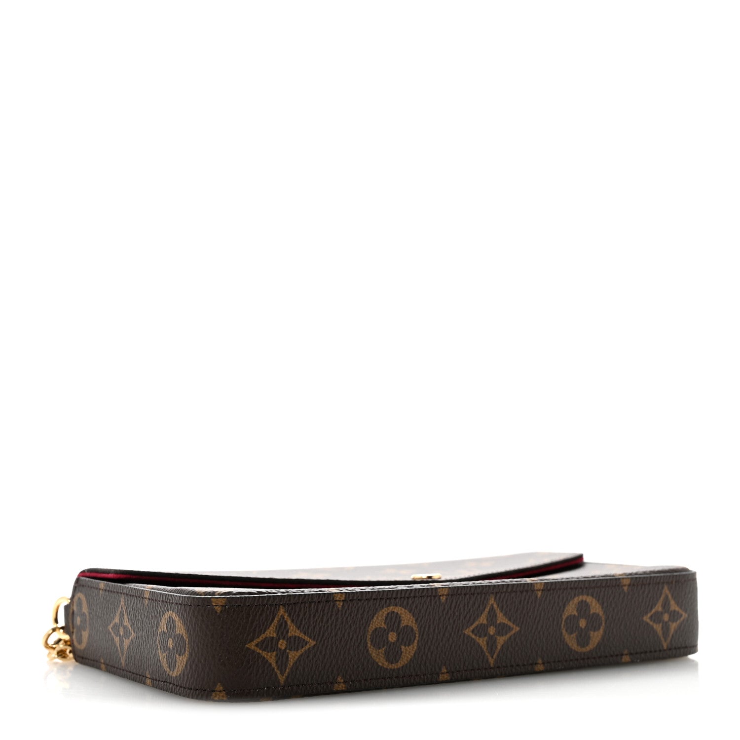 Louis Vuitton Monogram Pochette Felicie Chain Wallet Fuchsia Fuchsia 5 of 11