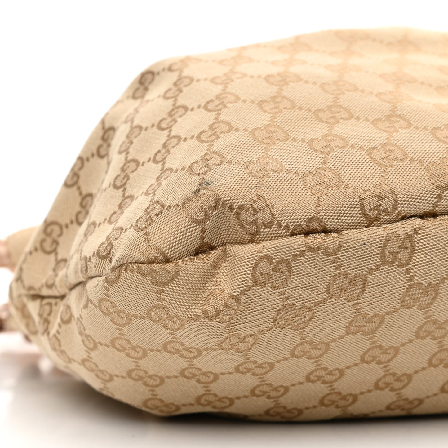 Monogram Bamboo Handle Bag Brown