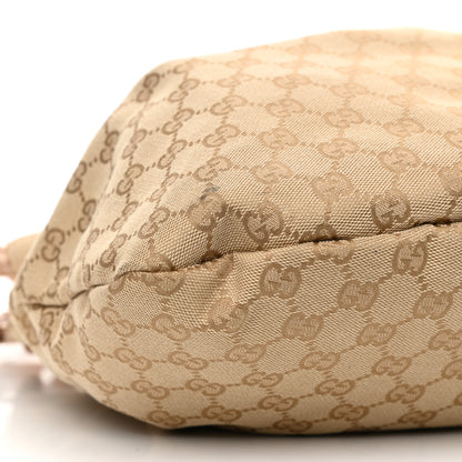 Gucci Monogram Bamboo Handle Bag Brown 8 of 9