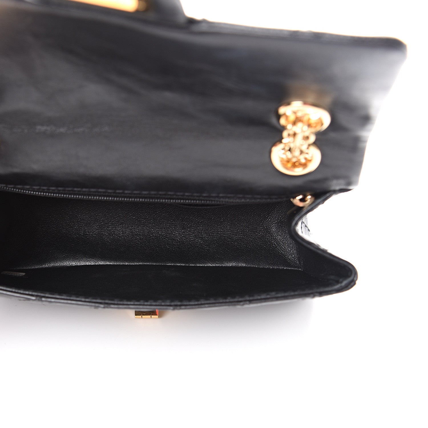 Chanel Aged Calfskin Quilted 2.55 Reissue Mini Flap Black 4 of 11