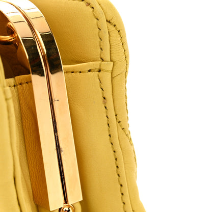 Miu Miu Nappa Matelasse Kisslock Frame Crossbody Bag Sole 12 of 12