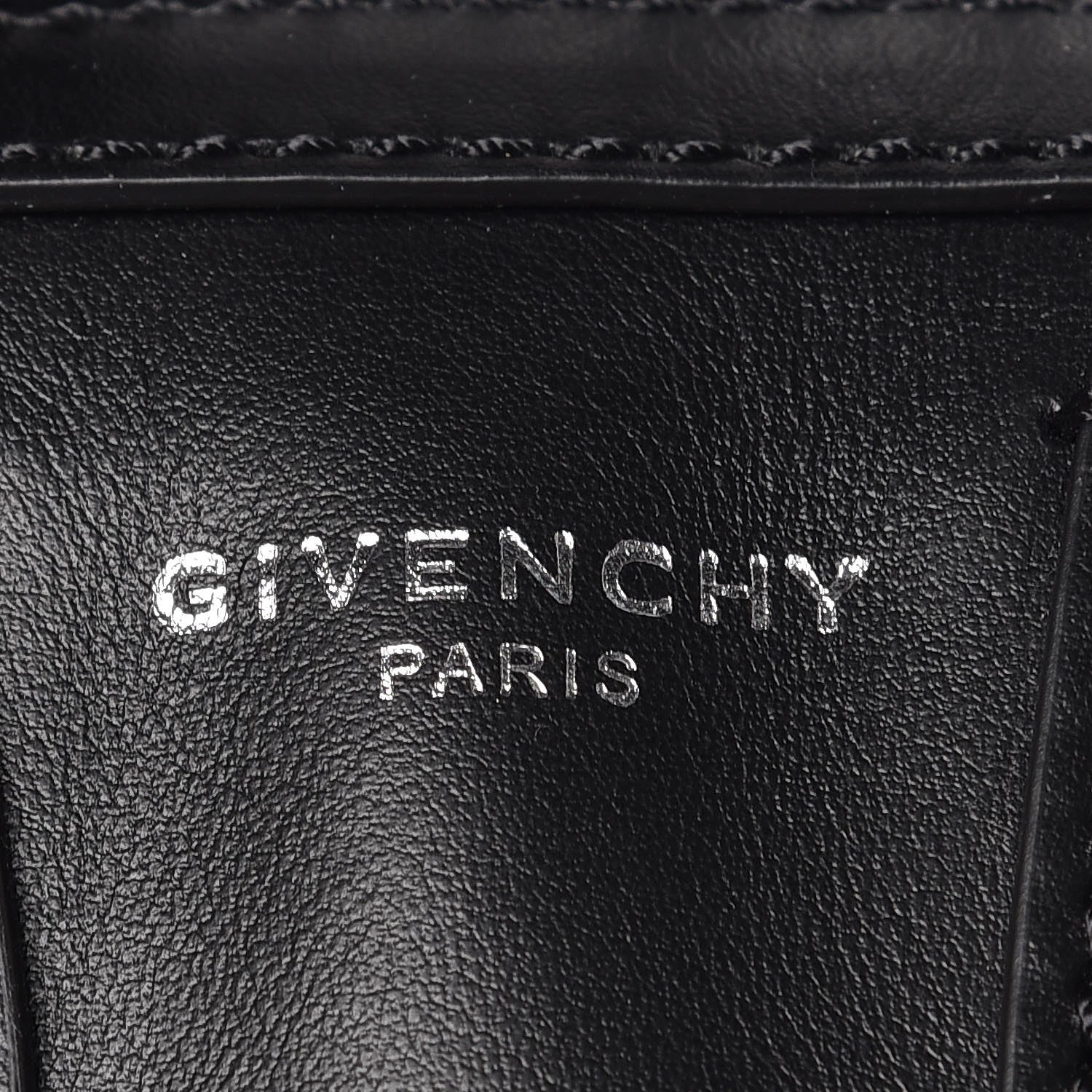 Givenchy Waxed Calfskin Small Nightingale Logo Strap Black 7 of 9
