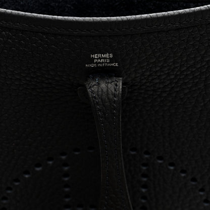 Hermes Taurillon Clemence Evelyne TPM Black 6 of 11