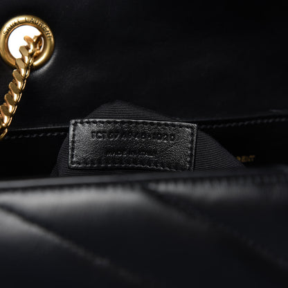 Saint Laurent Calfskin Y Quilted Monogram Medium Loulou Chain Satchel Black 9 of 9
