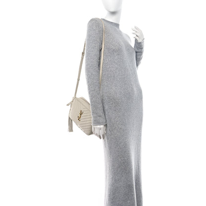 Saint Laurent Calfskin Matelasse Monogram Lou Camera Bag Crema Soft 2 of 17