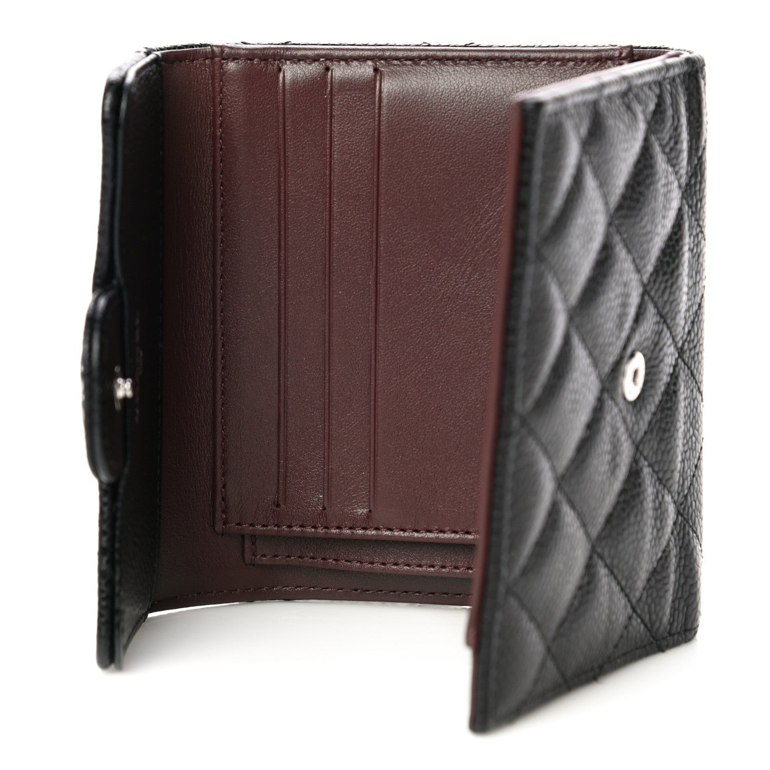 Chanel Caviar Quilted Compact Flap Wallet Black 11 of 11