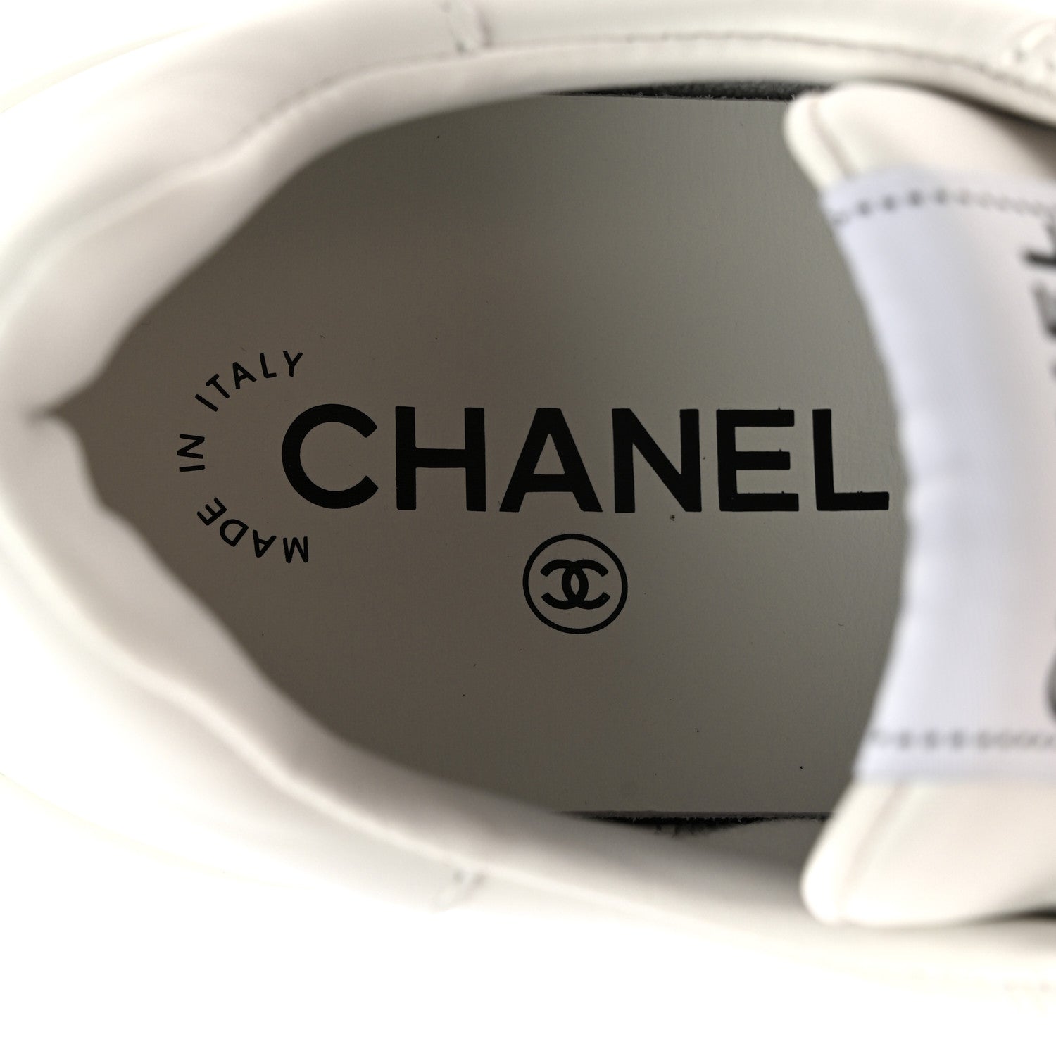 Chanel Calfskin Womens CC Logo Sneakers 39 White 7 of 10
