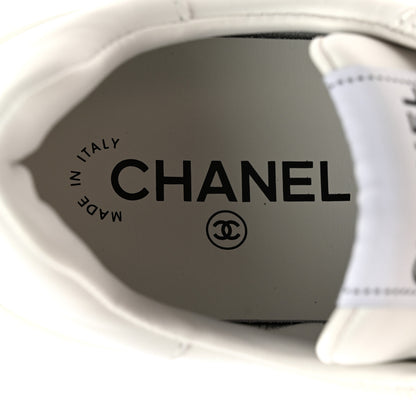 Chanel Calfskin Womens CC Logo Sneakers 39 White 7 of 10