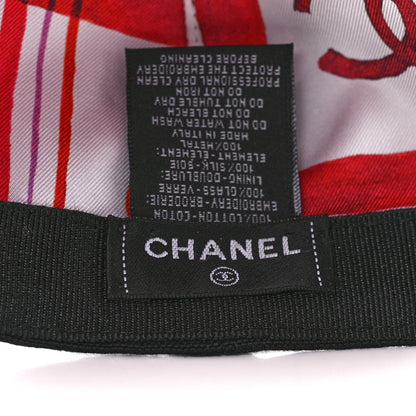 Chanel Cotton Beaded CC Cap Hat Black 7 of 7